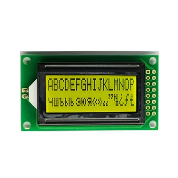 0802 STN שלילי כחול דיגיטלי LCM גרפי בצבע אחד מודול 8X2 5V תצוגת LCD אופי מונו תצוגה