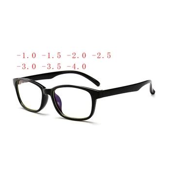 -1 -1.5 -2 -2.5 -3 -3.5 -4 סיים קוצר ראיה משקפיים עם תואר אנטי האור הכחול המחשב משקפיים נשים גברים קצר-ראייה משקפי שמש
