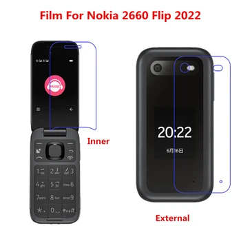 1/2/5/10 מחשבים אולטרה דק לנקות HD LCD סרט מגן מסך עם מטלית ניקוי סרט Nokia 2660 להפוך 2022.