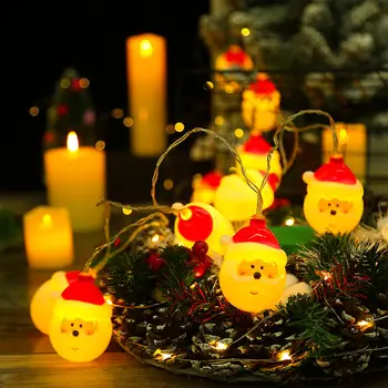 1.5 מ ' 10LED חג המולד אור פתית שלג עץ חג המולד הוביל פיות אורות מחרוזת, מופעל על סוללות עיצוב הבית השנה החדשה שמח נואל 2024