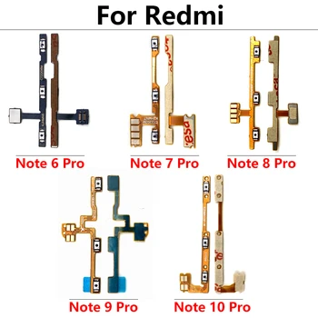 10 יח ' כוח על עוצמת הקול מקש המצלמה כפתור בורר להגמיש כבלים עבור Redmi Note 10 9 9 8 7 6 Pro 5A