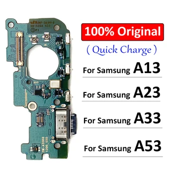 100% מקורי חדש עבור Samsung Galaxy A13 A23 A33 A53 4G 5G A336B יציאת USB מטען מחבר מזח טעינה לוח להגמיש כבלים