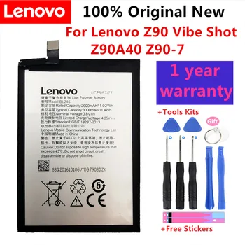 100% מקוריים נבדק 3000mAh BL246 סוללה עבור Lenovo Vibe Shot תחושה Z90 Z90-3 Z90-7 z90a40 מקס טלפון BL246 החלפת הסוללה