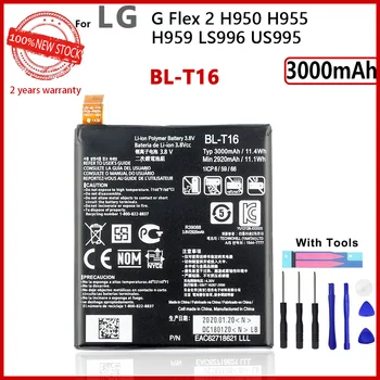 100% מקורית מסוג BL-T16 סוללה עבור LG H955A H959 G Flex 2 Vu 4 Vu4 H950 LS996 H955 US995 3000mAh סוללות חדשות עם מתנה כלים