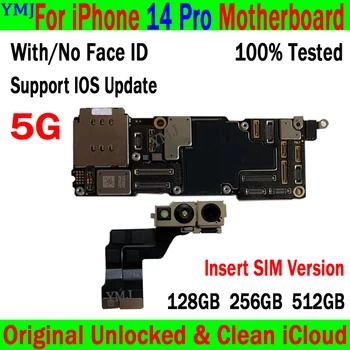 100% נבדקו עובד טוב לוח אם לאייפון 14 PRO Mainboard המקורי סמארטפון נקי Icloud לאייפון 14 Pro Logic Board