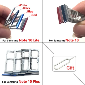 10Pcs מגש כרטיס ה-Sim חלופי עבור Samsung Galaxy הערה 10 10 פלוס 10 Lite-Sim יציאת מגש שקע חריץ קורא מחזיק חלקי חילוף