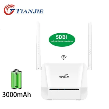 150mbps 4G Wifi נתב כרטיס ה-Sim סמארטפון CAT4 LTE אלחוטית מודם אנטנות שער 5dbi גבוה תפקוד נתבים 3000mAh סוללה