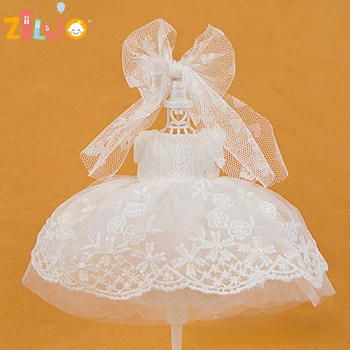 16cm בובות, בגדים 1/8 BJD בובה אור שמלת החתונה סדרת בנות להתלבש צעצועים אביזרים בובות לילדים, מתנת יום הולדת