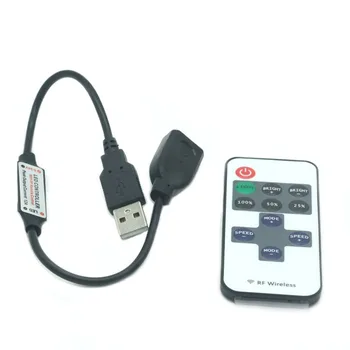 1Pcs 5V USB LED מרחוק בקר RGB דימר עבור קלט 5V 3528 SMD 5050 3014 2835 יחיד הצבע LED רצועת אור כמות גבוהה