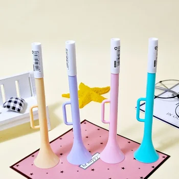 1pcs יצירתי חליל, קרן ג ' ל עט חמוד Kawaii צבע ממתקים, עטים לילדים קוריאנית נייר מכתבים של בית הספר כתיבה עט(צבע אקראי)