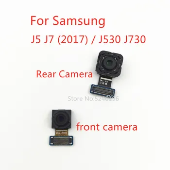1psc עבור Samsung Galaxy j-7 J5 (2017) / J530 J730 חזרה המרכזי הגדול המצלמה האחורית, קדמי מצלמה מודול להגמיש כבלים המקורית להחליף את החלק.