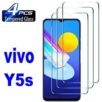 2/4Pcs זכוכית מחוסמת עבור VIVO Y5s מגן מסך זכוכית הסרט
