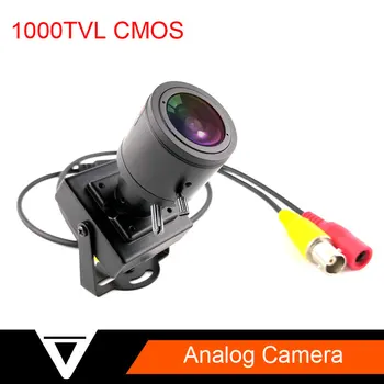 2.8-12mm Varifocal זום 1000TVL צבע וידאו אנלוגי אבטחה בבית תיבת מעקב טלוויזיה במעגל סגור מצלמת וידיאו רכב מיני עקיפה המצלמה