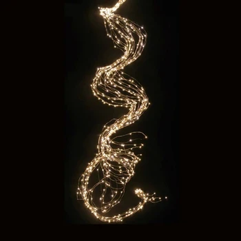 200 נוריות מפל גפן אורות מחרוזת 3AA מופעל על סוללה 2 מצב פיות אורות אורות עץ חג המולד מקורה גרלנד קישוטים