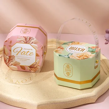 2021 חדש בסגנון אירופאי החתונה ממתקים תיבת החתונה ממתקי קופסא מתנה יצירתית חתונה רומנטית לחתונה יוקרתיות ממתקים, קופסת מתנה
