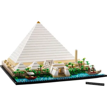2022 ארכיטקטורה חדשה 21058 הפירמידה הגדולה של גיזה אבני הבניין המפורסם בעולם מודל העיר Street View לבנים צעצועים לילדים