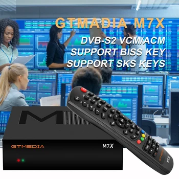 2022 חדש GTMEDIA M7X לוויין מקלט טלוויזיה box1080P DVB-S2 VCM/ACM/multi-stream bulit-WIFI תמיכה ksk