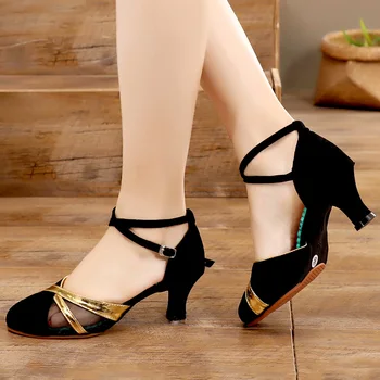 2022 למכור חם מקצועיים נשים נעלי ריקוד סלוניים ריקודים גבירותיי נעלי הריקוד הלטיני נעליים עם עקבים 3.5 CM/5.5 ס 