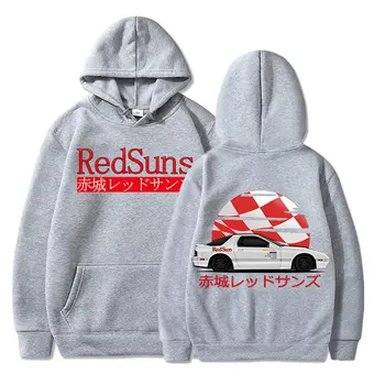 2023 D הראשונית להיסחף אקאגי RedSuns אנימציה יפנית AE86 גברים אופנה פנאי קפוצ 'ון רחוב החולצה טרנט ג' קסון אוטומטי תרבות 