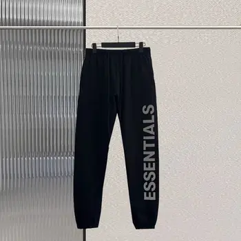 2023 החדש יסודות מכנסיים מכתב מודפס לוגו כותנה מכנסי מותג האופנה oversize חופשי יוניסקס באיכות גבוהה מזדמנים מכנסיים