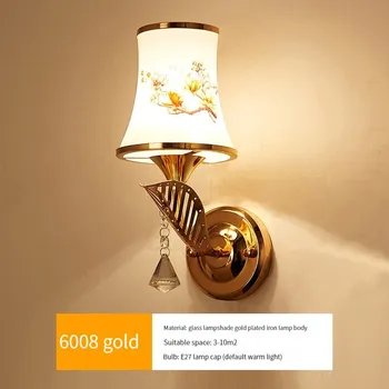 2023 העדכניות ביותר Led אור זהב זכוכית הכדור מנורת קיר הסלון המקלחת חדר השינה למרפסת מקורה תאורה לקישוט המנורה.