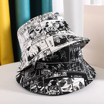 2023 חדש דלי כובע גרפיטי דלי כובע אופנתי חוסם את אור השמש במשך הקיץ הקוריאני דייג כובע גברים ההגירה Buket כובע לגברים