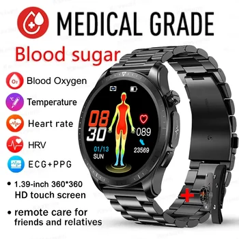 2023 חדש הגלוקוז בדם שעון חכם גברים א. ק. ג+PPG לחץ דם בריאות צג שעונים IP68, עמיד למים Smartwatch נשים Xiaomi