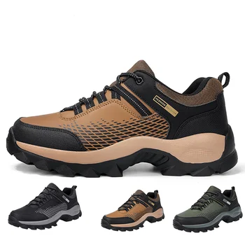 2023 חדש נעלי הליכה גברים רשת לנשימה הליכה נעלי הליכה חיצוני יער קרוס-קאנטרי, נעלי הרים רכיבה על אופניים נעלי ספורט
