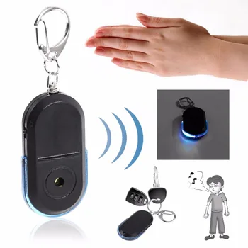 2023 חם Anti-lost Alarm מאתר מפתחות מאתר מפתחות קול שריקה עם אור LED מיני אנטי מפתחות אבודים Finder חיישן Dropshipping