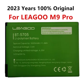 2023 שנים 100%מקורי חדש BT-5705 3000mAh סוללה עבור LEAGOO M9 Pro M9Pro BT-5705 טלפון נייד חכם חלקים Bateria