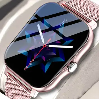 2023 שעון חכם עבור גברים, נשים, מתנה מלא מסך מגע ספורט כושר שעונים Bluetooth שיחות דיגיטלי שעון יד Smartwatch