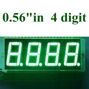 20PCS 4 ביטים דיגיטליים צינור תצוגת Led 7 קטע ירוק טהור 0.56 אינץ נפוץ קתודה 0.56