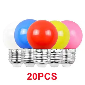 20pcs נורת Led 3W E27 מנורת צבעוני Lampada המבחנה Led SMD RGB אור 2835 פנס עיצוב הבית אור AC 220V העולם נורות
