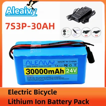 24V 30Ah 7S3P 18650 Li-ion Battery Pack 29.4 V 30000mAh אופניים חשמליים ממונעים /חשמליים/סוללת ליתיום Ion Battery Pack+ 2A