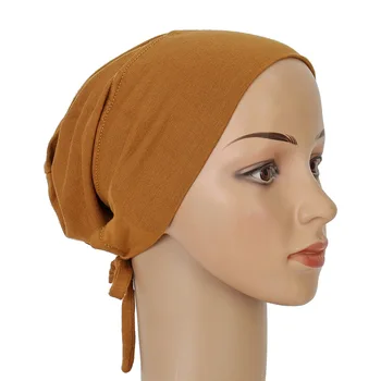 26 צבעים רכים מודאלית המוסלמים כובע טורבן הפנימי חיג ' אב כובעי האסלאמית Underscarf בונט ההודי כובע נשי Headwrap Turbante Mujer 2023