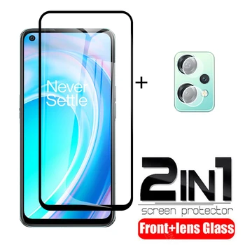 2in1 מלא כיסוי זכוכית מחוסמת Case For OnePlus נורד ' לסה 