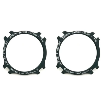 2Pcs Cnc אלומיניום סגסוגת מנעול טבעת מנעול טבעת Cannondale Hollowgram עכביש Lockring KP021/, Supersix Evo 2 אופניים אביזרים