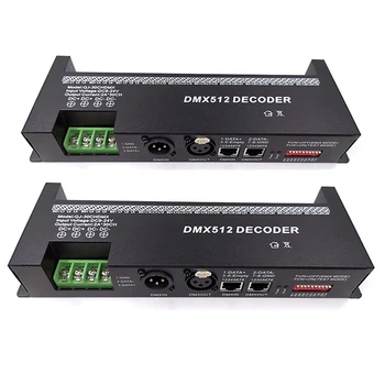 2X 30 ערוץ RGB DMX512 מפענח LED הרצועה בקר 60A DMX דימר PWM הנהג קלט DC9-24V 30CH