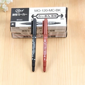 30pcs C201marking עט שמנוניות כפולה קטנה בצבעי שמן סימון עט קווים משלוח חינם