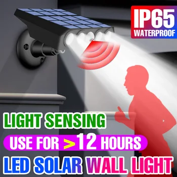 30W LED סולארית מנורת רחוב חיצונית זרקורים IP65 עמיד למים מקרנים קיר אור LED תאורת גן החיצוני מנורה סולרית