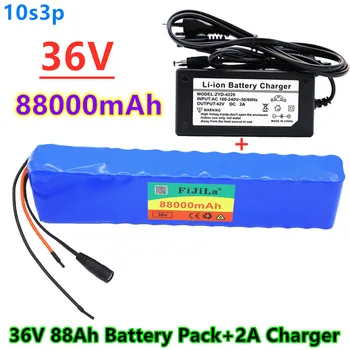 36V 88Ah Batterie ebike batterie pack10S 3P 18650 Li-Ion Batterie500W מתח גבוה und Kapazität 42V Motorrad רולר mit ladegerät