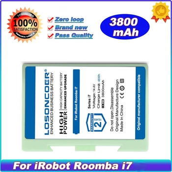 3800mAh 4624864 סוללה עבור iRobot Roomba סדרה i3 i4 i7 E e5 e6 7150 7550 3150 i3+ 3550 4150 i4+ e5150 e5152 סוללה ABL-D1