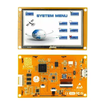 4.3 אינץ ' LCD-TFT HMI להציג מודול חכם סדרה RS232/TTL התנגדות מגע לוח ציוד תעשייתי שליטה