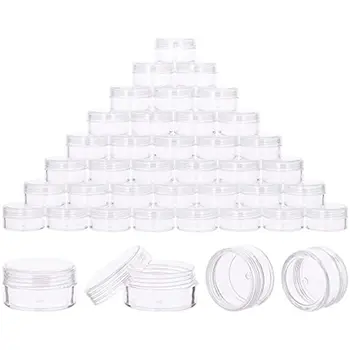 40Pcs 10 גרם פלסטי קוסמטי מיכלים עם מכסים על קרם קרמים טונרים שפתונים איפור דגימות צנצנות BPA חינם 10g 15g 20g