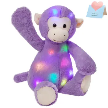 45cm אור LED כותנה צעצועים קטיפה רך מתנות יום הולדת כריות ממולאות בעלי חיים זוהר זוהר צעצוע לילדים בנות ילדים