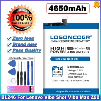 4650mAh BL246 סוללה עבור Lenovo Vibe Shot תחושה מקס Z90 Z90-3 Z90-7 z90a40 Li-פולימר סוללה של טלפון כלי מחזיק מעמד מדבקות