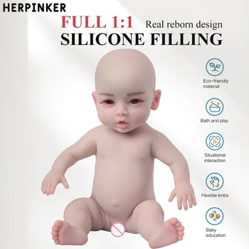 47cm פלאש להרוג בובות ונולד מחדש מציאותית מלאה סיליקון התינוק סיליקון אמיתי סיליקון מלא רב תכליתי תינוק