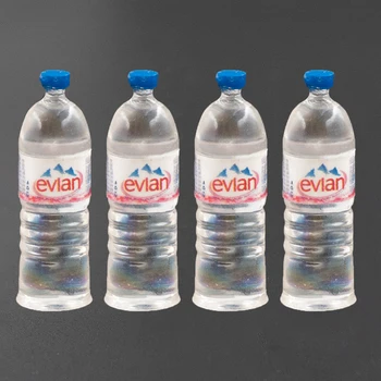 4Pcs 1/12 הבובות סופרמרקט מיניאטורי מים מינרליים בקבוק מיני משקאות צעצוע ob11 bjd קישוט בית בובות אביזרים