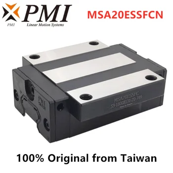 4pcs טייוואן PMI MSA20E MSA20ESSFCN אוגן ליניארי מדריך המחוון הכרכרה בלוק MSA20E-N הנושאים על לייזר CO2 מכונת CNC הנתב