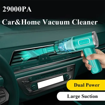 5000PA רכב מיני שואב אבק & מפוח אוויר אלחוטי כף יד מיני אוטומטי שואב אבק לרכב הפנים בבית מחשב PC
